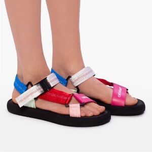 OFF-WHITE Trek Flatform Sandals - Size 9